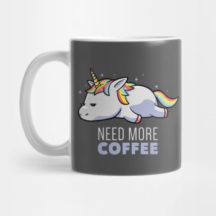 Need More Coffee Lazy Unicorn Gift Mug